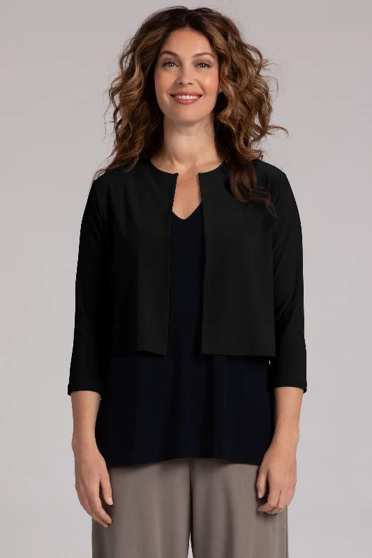 Women's Trendy Outfit Elevated Style Classic Bolero Cardigan | Black