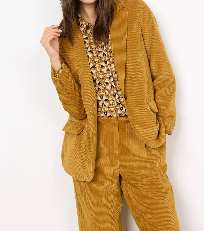 Women's Apparel Limited Time Offers Bindi Corduroy Blazer In Camel