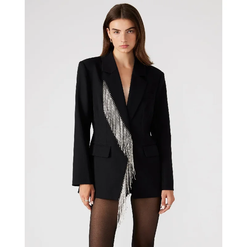 Women's Clothing Outfit Set Clearance Event Nellie Blazer Black