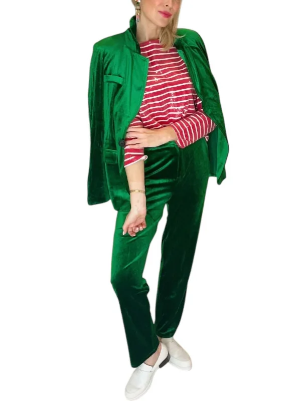 Casual Attire For Women Fashion For Every Occasion Velvet Blazer In Green