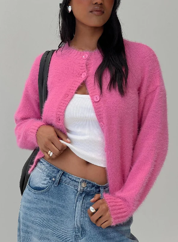 Classic Women's Clothing Styles Artful Design Desorbo Cardigan Pink