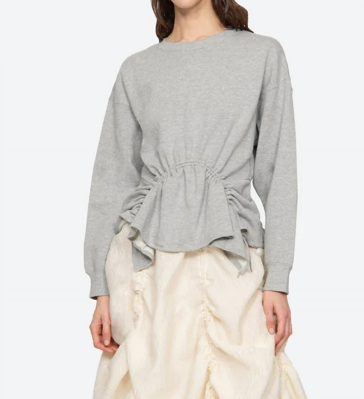 Casual Garments For Women Relaxed Style Elegi Sweatshirt In Grey