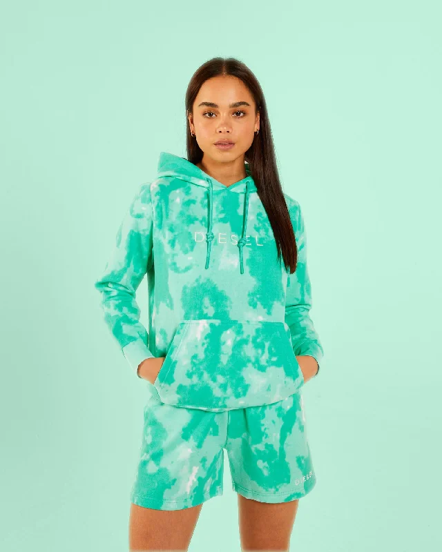 Comfortable Garments For Women Vibrant Styles Sorcha Hood Mint Tie Dye