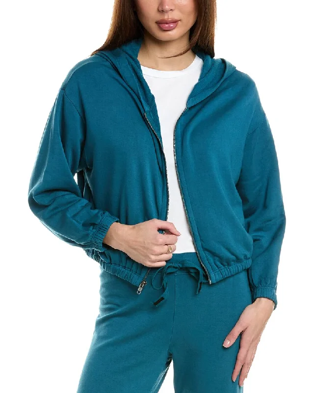 Women's Athletic Clothes Limited - Stock Stateside Softest Fleece Crop Zip Hoodie