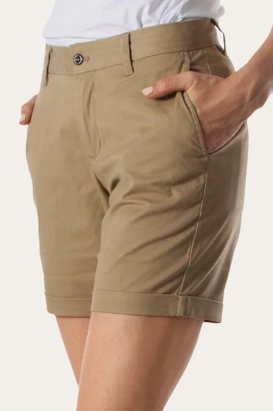 Elegant Women's Evening Garments Lighten Up With Nordic Styles Julia Womens Chino Short Clay