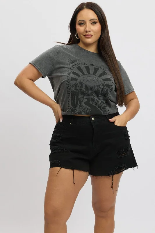 Formal Clothing For Women Fast Fashion Favorites Black Relaxed Shorts