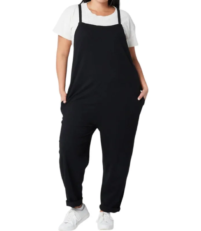 Women's Plus-Size Clothes Fashion Frontiers Cadence Jumpsuit In Black