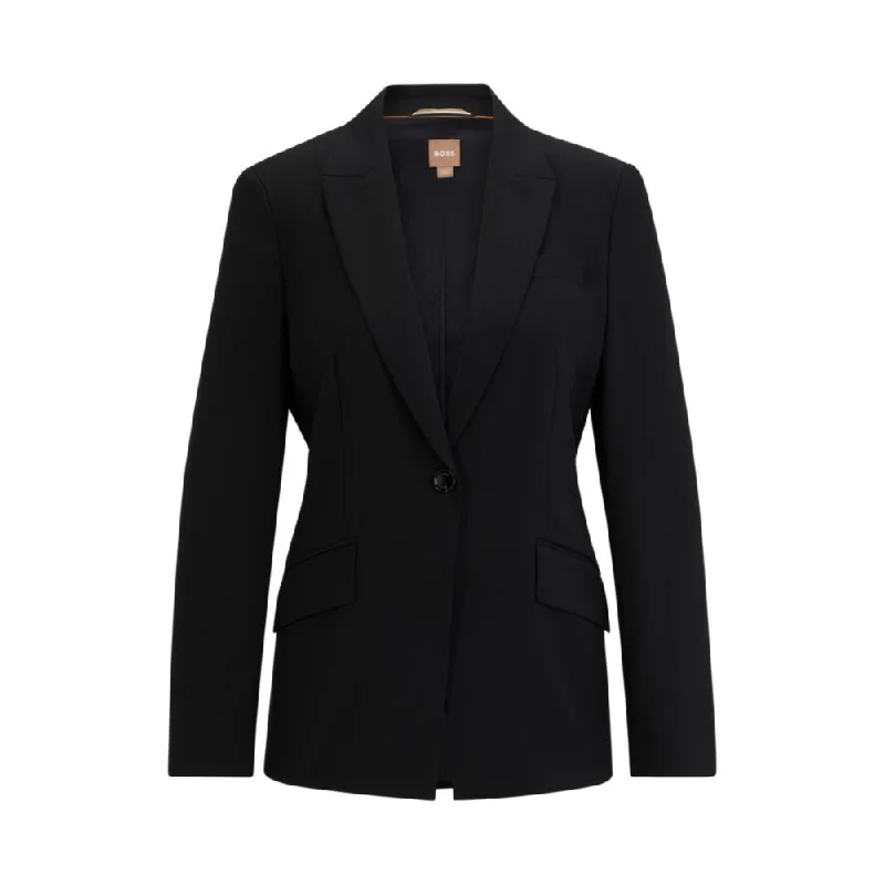 Women's Timeless Attire Hot Trends Regular-fit jacket in virgin wool with slit cuffs