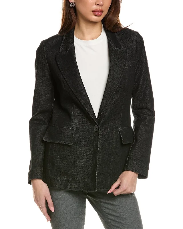 Women's Active Clothing Alluring Design Piazza Sempione Denim Blazer