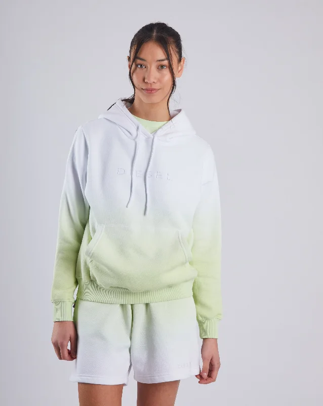 Women's Cozy Winter Attire Stylish Savings Karma Hood Green Tea Ombre